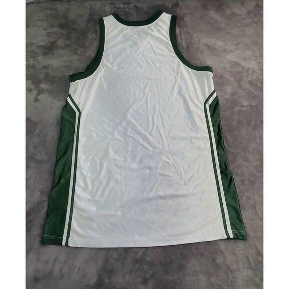 VINTAGE NIKE TEAM SZ 3XL WHITE & GREEN TANK JERSEY MENS BASKETBALL C2-20 - Picture 7 of 8